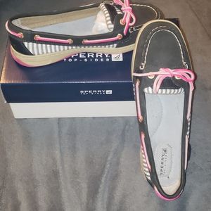 Sperry Topsider angelfish navy stripe size 7